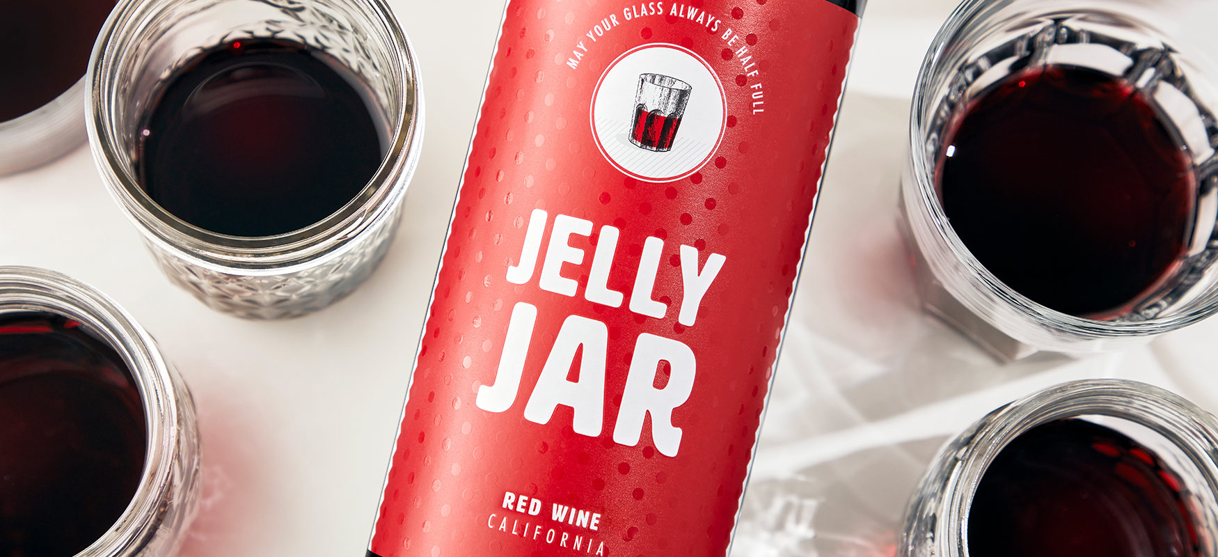 Jelly Jar Wine May Your Glass Always Be Full
